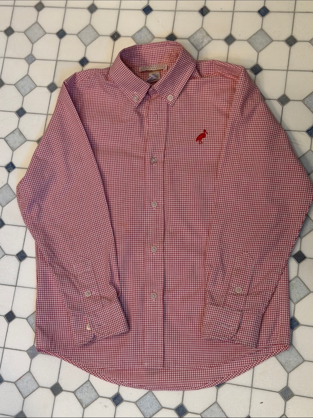 TBBC Dean’s List Dress Shirt in Richmond Red Check